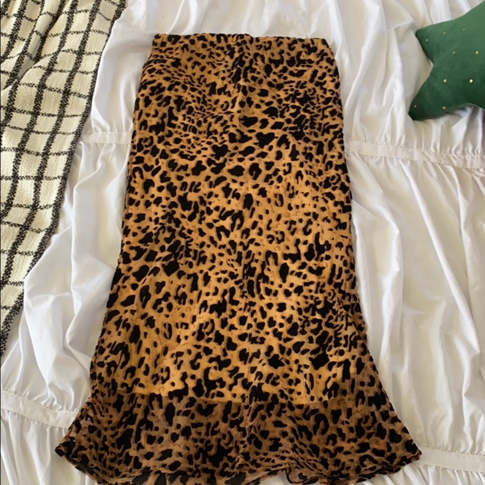 Princess Polly Leopard Skirt